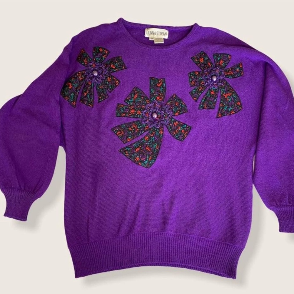 Vintage Purple Donna Toran Sweater